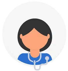 picto tete de medecin femme