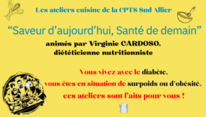 Saveur d'aujourd'hui, santé de demain ! Deux ateliers animés par Virginie CARDOSO, diététicienne-nutritionniste