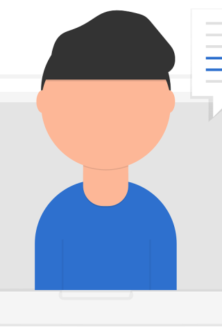 picto visage qui sort d'une page web